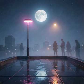 নিঃশব্দ রাতে চাঁদের আলো,